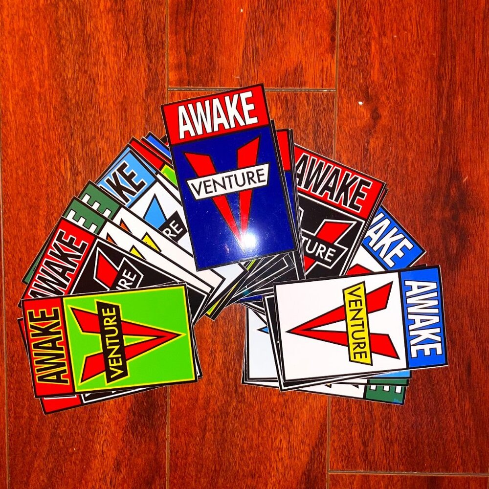 LOT 30 Large Venture Trucks Awake Die Cut Stickers - Skateboard Skate Thrasher